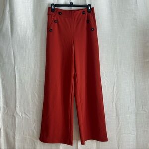 Cato Red/Orange Wide Leg Women's Pants